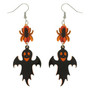 Halloween Spider And Ghost Acrylic Dangle Earrings