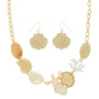 Sea Life Theme Necklace Set With Earrings