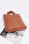 Quilted Faux Leather Padded Tote Bag