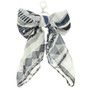 Rose Bloom Scarf Bow Bag Charm Keychain