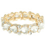 Round And Pear Cut Crystal Embellished Bracelet