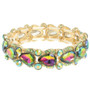 Round And Pear Cut Crystal Embellished Bracelet