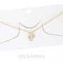 Women'S Gold Dipped Cactus Chain Necklace