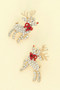 Christmas Reindeer Post Earrings