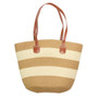Striped Patterned Straw Woven Bag 15L