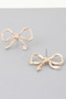 Rhinestone Bow Earrings