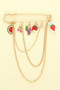 Multi Charm Safety Brooch Pin
