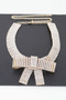 Rhinestone Bow Choker Necklace