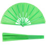 Vibrant Solid Color Folding Hand Fan