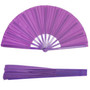 Vibrant Solid Color Folding Hand Fan