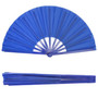 Vibrant Solid Color Folding Hand Fan