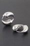 Shiny Yin N Yang Hoop Earrings