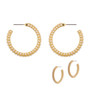 Pearl Caviar Hoop Earrings