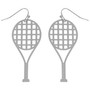 Game Day Tennis Racket Earrings