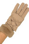 Bow And Faux Fur Cuff Fleece Smart Touch Gloves
