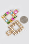 Rhinestone Square Earring​
