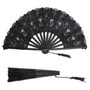 Spanish Victorian Floral Chantilly Lace Fan