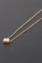 Stone Clover Link Chain Necklace