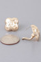 Hammered Clover Stud Earrings