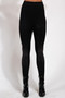 Crystal Studded High Waisted Black Leggings