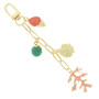 Seaside Escape Theme Bag Charm Keychain