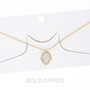 Women'S Gold Dipped Hamsa Hand Chain Necklace