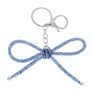 Metallic Colored Mesh Bow Bag Charm Keychain