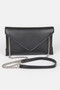 Faux Leather Small Envelope Clutch