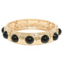 Bezel Set Cabochon Stretch Bangle