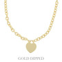 Gold Plated Heart Pendant Necklace