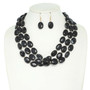 Multi Strand Natural Gemstone Beaded Necklace Set​