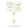 Gold Plated Religious Theme Charm Hat Chain​