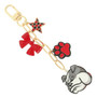 Game Day Bulldog Bag Charm Keychain