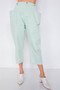 Pastel Chic Solid Ankle Wide Leg Adjustable Snap Waist Pants​