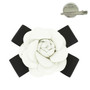 Fabric Rose Hair Clip / Brooch Pin