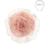 Lace Mesh Flower Headband Fascinator