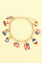 Americana Theme Charm Bracelet
