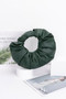 Faux Leather Pleated Handle Clutch 