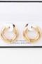 Bulky Shiny Hoop Earrings