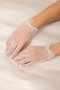 Bridal Sheer Mesh Wrist Length Gloves