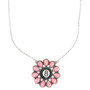 Western Eight Ball Flower Penadnt Necklace