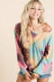 BiBi Tie Dye Print French Terry Sweatshirt