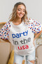 BiBi Party In The Usa Spangle Puff Sleeves Top