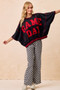 BiBi Gameday Theme Checkered Printed Pants