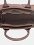 David Jones Canvas Tote Handbag with Contrast Leather Handles