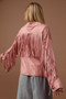 BiBi Suede Fringe Long Sleeve Jacket