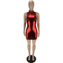 Women Sexy Stretch Sleeveless Bodycon Mini Dress