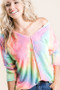 BiBi Long Sleeve Tie-Dye Terry T-Shirt