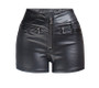 WomenHigh Rise Stretch Slim Pu-Leather Shorts