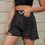 Women Style Tassel Wash Denim Shorts